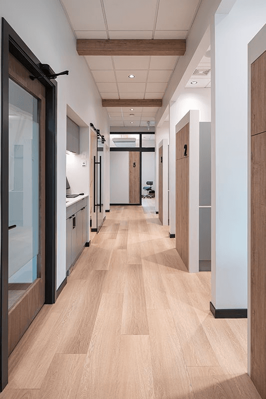 Premium salon suite workspace